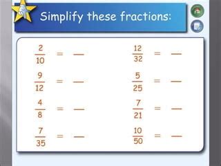 Equivalent Fractions & Simplifying Fractions | PPT