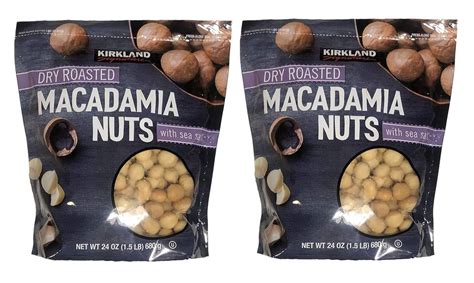 Amazon Kirkland Signature Dry Roasted Macadamia Nuts With Sea Salt