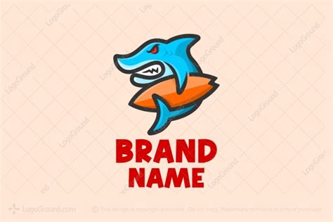 Shark Surfer Logo