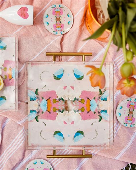 MONETS GARDEN PINK | LAURA PARK X TART LARGE TRAY – Spinout