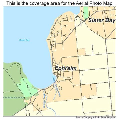 Aerial Photography Map of Ephraim, WI Wisconsin