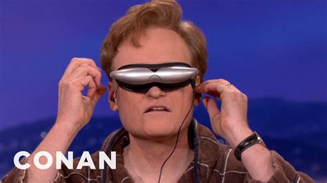 Conan Tries Deepak Chopras Trippy Glasses Conan On Tbs Youtube