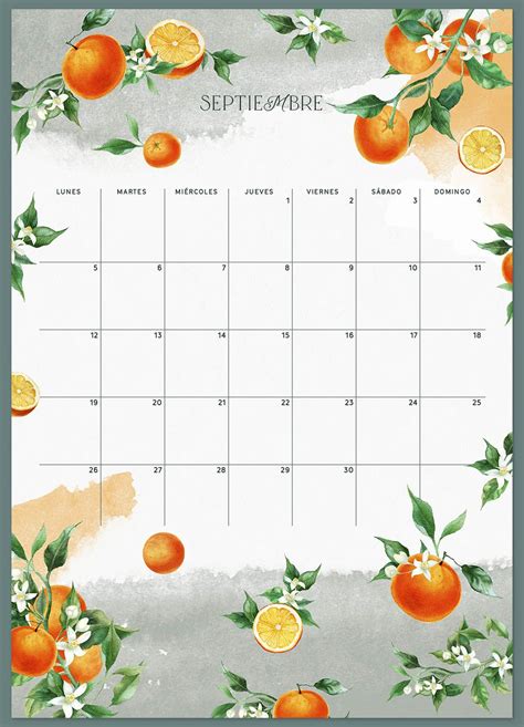 Calendario Septiembre Imprimible Y Fondo De Pantalla Artofit