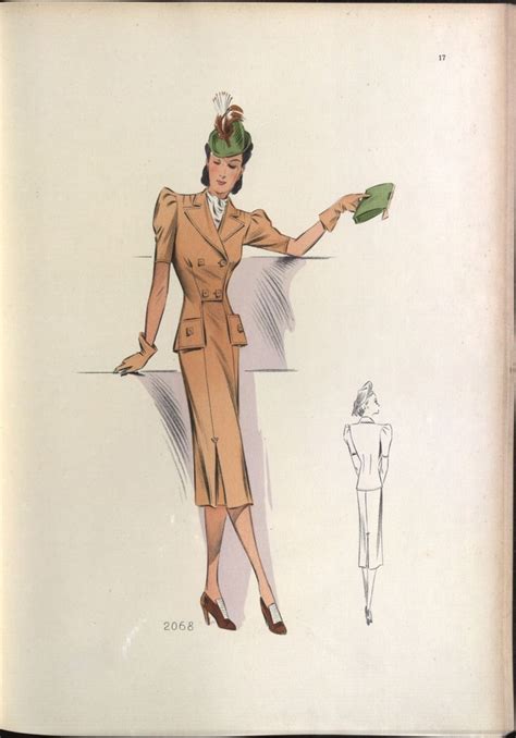 1939 6 Beaux Arts des Modes ÖNB Art Vintage fashion Beau