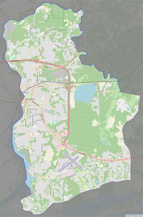 Map of Westerly CDP