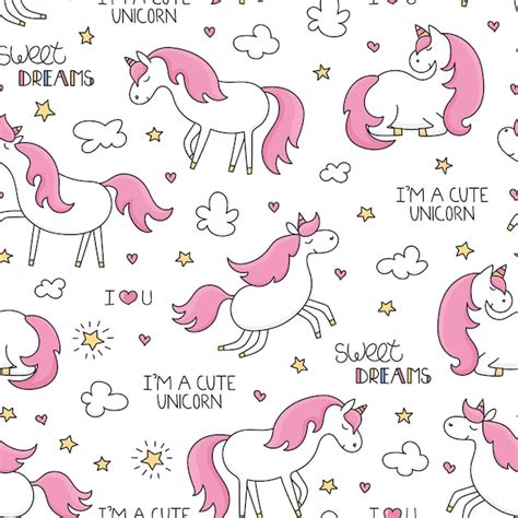 Premium Vector Unicorn Seamless Pattern