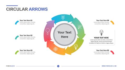 Steps Circular Arrow Diagram Template For Powerpoint 56 Off