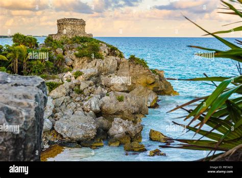 Templo Dios Del Viento God Of Winds Temple In Tulum Yacatan Mexico