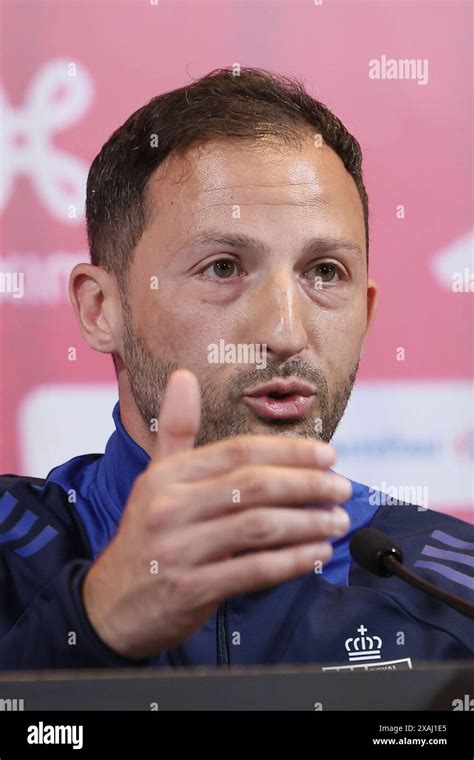 Belgium S Head Coach Domenico Tedesco Pictured During A Press