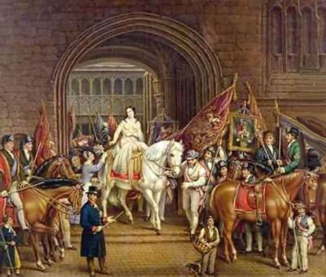 Lady Godiva Procession Of 1829 A Painting By David Gee Lady Godiva