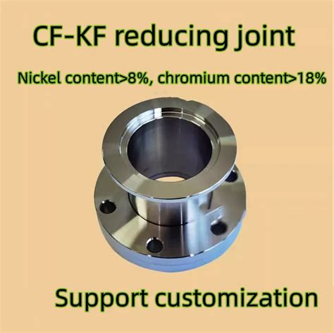 Cf Kf Vacuum Reducing Flange Joint Fittings Conical Reducing Adapter Vacuum Reducing Pipe Joint