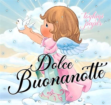 Buonanotte angeli è la raccolta di immagini della buonanotte con dolci