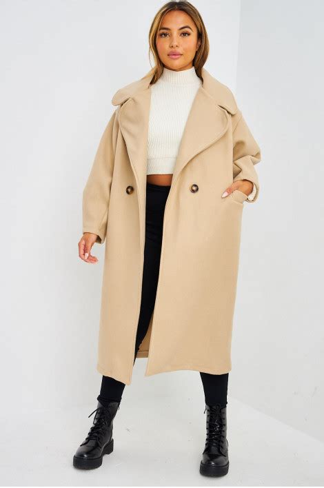 Manteau Long Beige Brentiny Paris