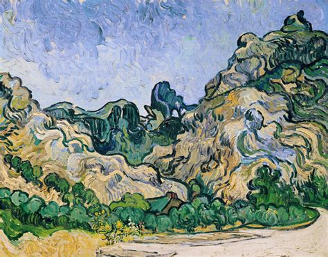 Les Alpilles 1889 Vincent Van Gogh Estampe D Art