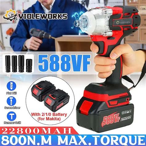 Mah Vf Brushless Cordless Electric Impact Wrench Inch