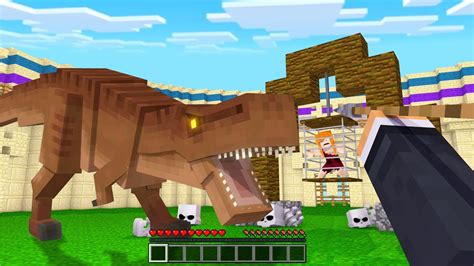 Isca Para T Rex No Minecraft Homem Das Cavernas Ep 22 Youtube