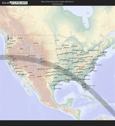 Total solar eclipse of 08/12/2045