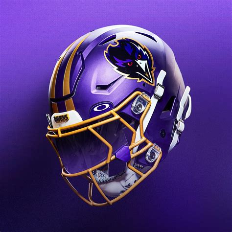 The Ravens Unveil New Purple Helmet