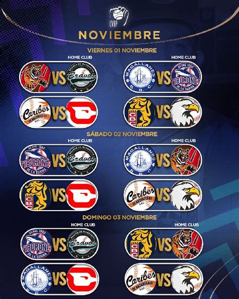 Calendario Oficial Del Beisbol Venezolano Lvbp