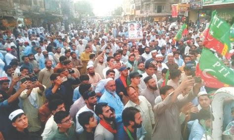 PTI Workers Stage Rallies For Release Of Imran Khan Newspaper DAWN