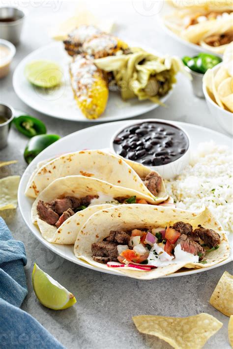 Mexican street food variety 16231548 Stock Photo at Vecteezy