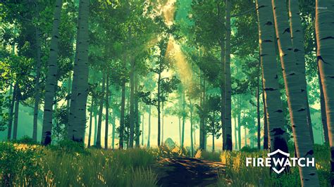 Sun rays in the green forest in Firewatch wallpaper - Game wallpapers ...