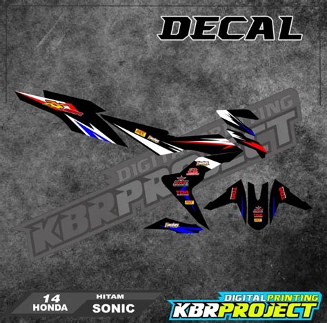 Cod Sonic Decal Sticker Motor Honda Sonic Ip Decal Stiker Full