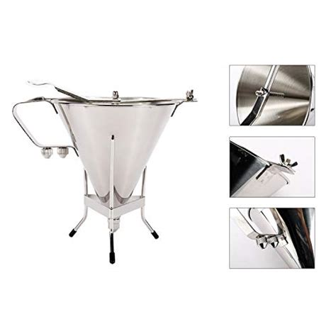 Artilife Confectionery Funnel Stainless Steel Funnel With Stand And