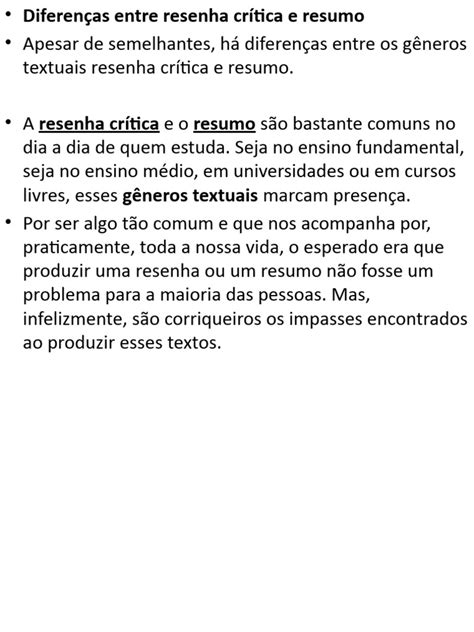 Diferença Entre Resenha E Resumo - Diferença Entre Fichamento, Resumo e Resenha | PDF | Abstract (resumo ...