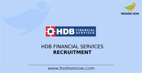 Hdb Financial Services Off Campus Recruitment For Freshers