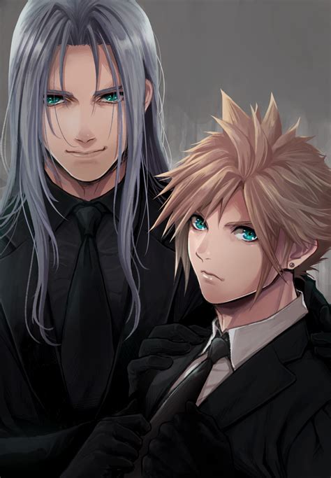 Cloud Strife And Sephiroth Final Fantasy And 2 More Drawn By