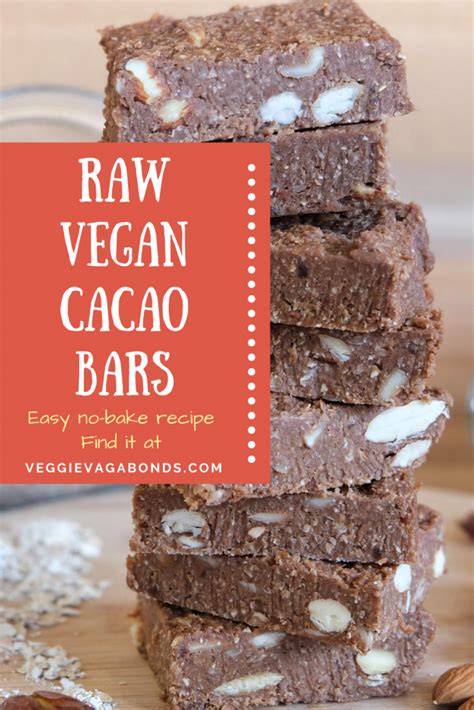 Energy Packed Vegan Raw Cacao Bar Recipe