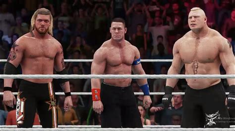 John Cena Edge Brock Lesnar Vs Ultimate Warrior Erick Rowan The Rock