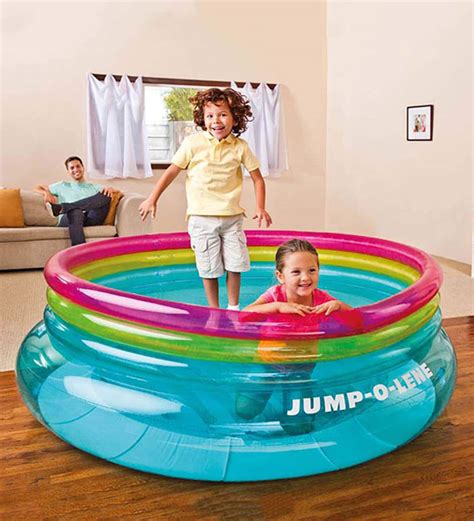 Buy Jump O Lene Indoor Kids Play Gym in Blue Colour by Intex Online - Playpen - Kids and Teens ...