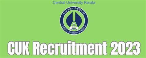 Central University Of Kerala Recruitment 2023