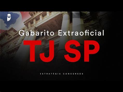 Gabarito extraoficial TJ SP Escrevente Técnico Judiciário