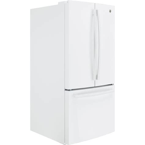 Ge Appliances Gne25jgkww 248 Cu Ft French Door Refrigerator White