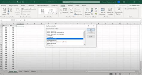 An Lise De Dados No Excel Aula Blog Da Prof Fernanda Maciel