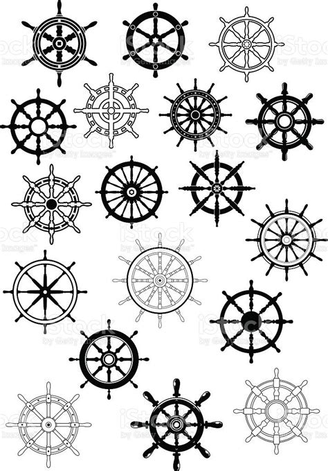 Pirate Ship Wheel Tattoo Designs