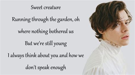 Harry Styles Sweet Creature Lyrics Youtube