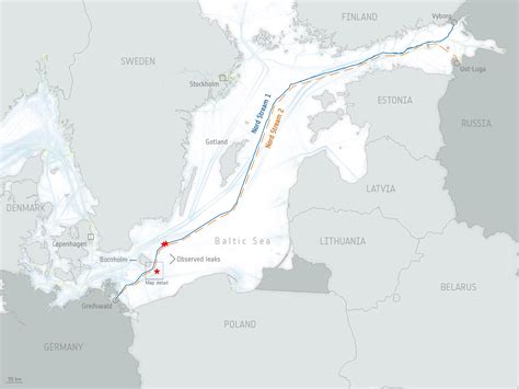 Sat Lites Detectan Nube De Metano En La Fuga De Nord Stream Vista Al Mar