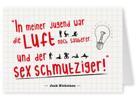 Saubere Luft schmutziger Sex Witzige Karten Sprüche Echte Postkarten online versenden