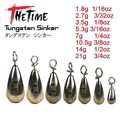 THETIME 1 8 21g Drop Shot Tungsten Sinker Wagi Mi Kka Przyn Ta Free Rig