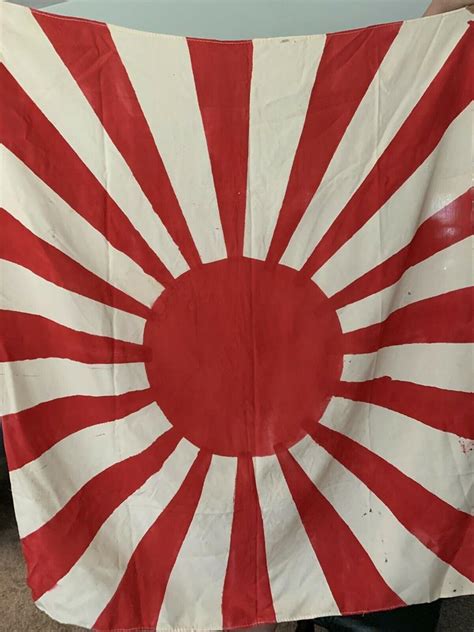 Ww2 Wwii Japanese Flag Rising Sun Original Imperial Japanese Vintage