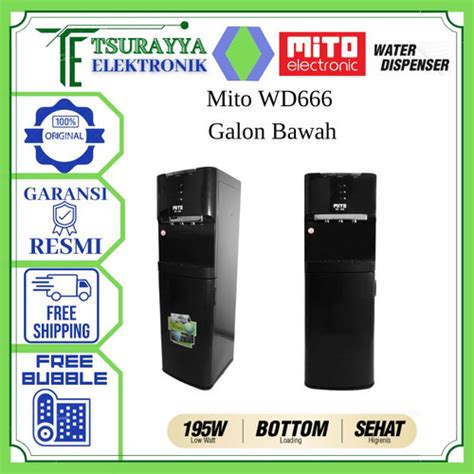 Promo Water Dispenser Galon Bawah MITO MD 666 MD666 ORIGINAL Kota