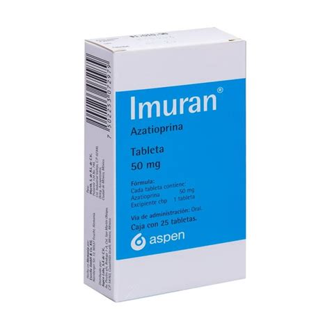 Imuran 50mg Tab C25 Imuran Pieza Walmart En Línea