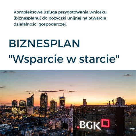 Przygotowanie biznesplanu do Wsparcie w starcie GAŁKA