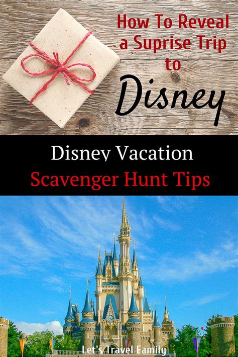 Disney Scavenger Hunt Clues How To Reveal A Surprise Trip To