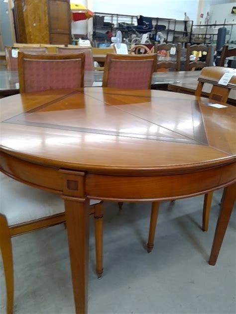 Achat Table Ronde Merisier A Rallonges Occasion Perpignan Troc