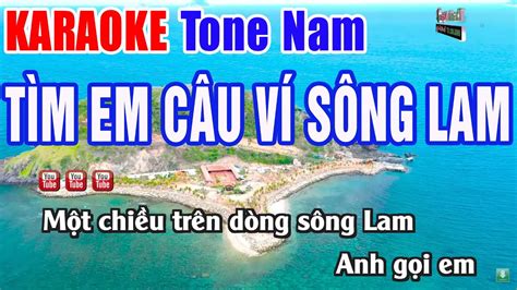 T M Em C U V S Ng Lam Karaoke Tone Nam Beat Ph I Chu N Nh C S Ng